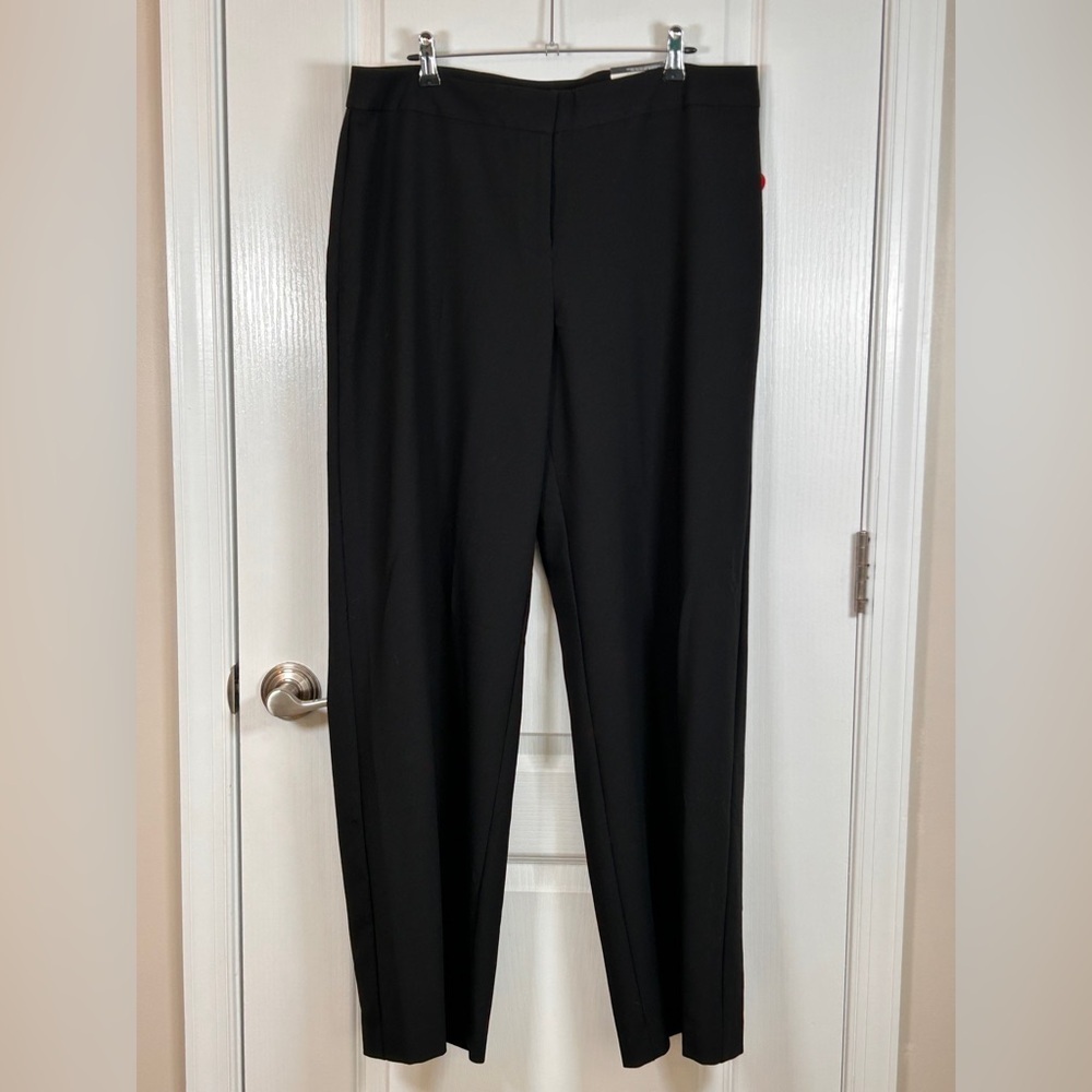 Worthington Wide Leg Black Trousers 14 - Picture 2 of 7